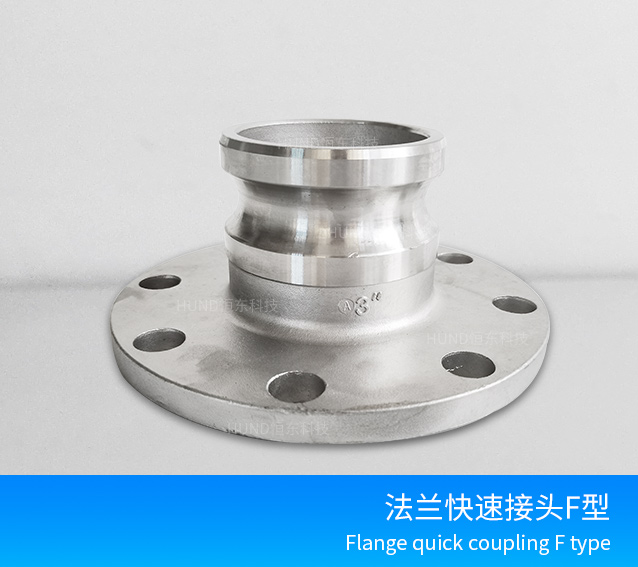 Flange quick coupling F type